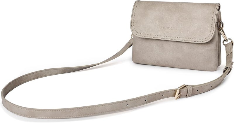 CHOLISS Small Crossbody Bags for Women, Vegan Leather Cell Phone Purse, Mini Travel Purse with Adjustable Strap Womens Gifts - Image 1